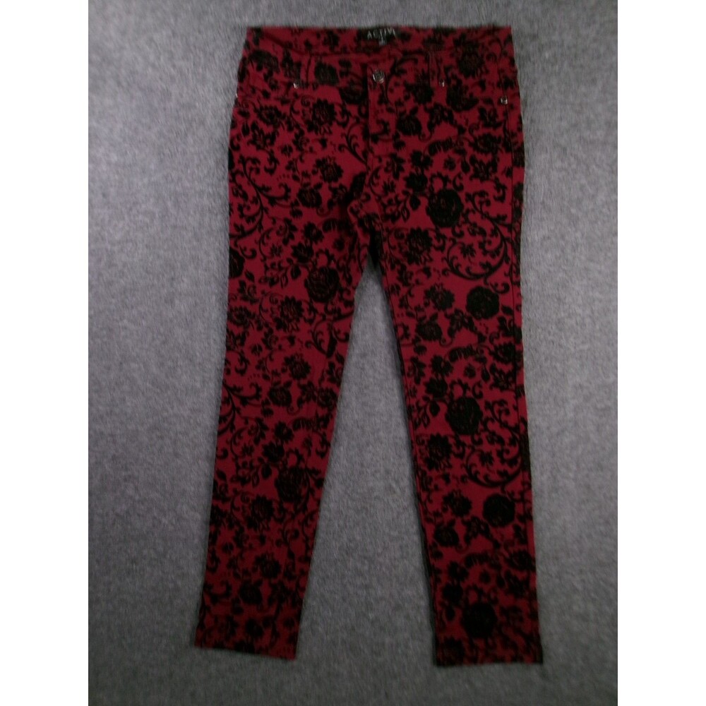 Active USA Pants Womens 7 Red Rosie Gothic Alternative Punk Victorian Boho Y2K